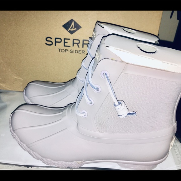 lavender sperry boots